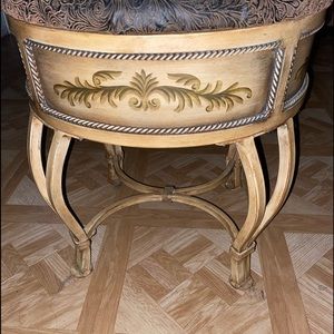 Hand painted vanity stool